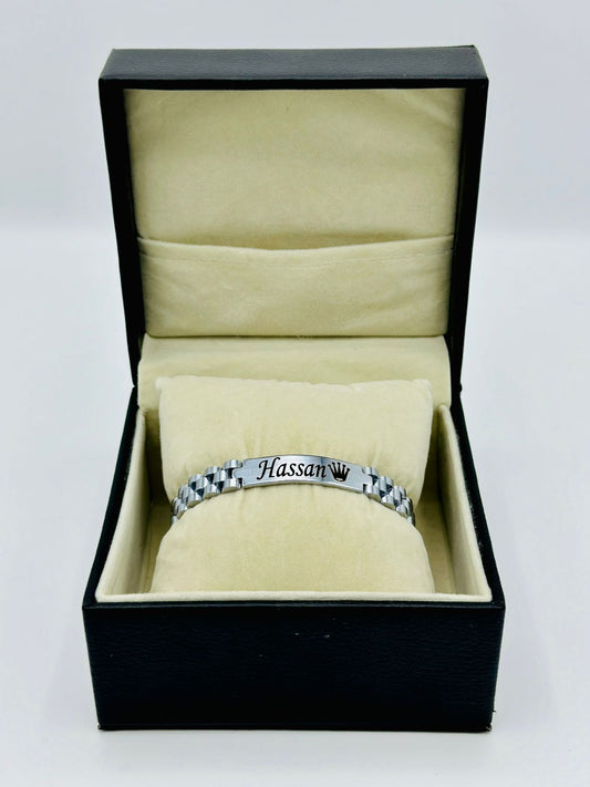 Engraved Name Bracelet+Free Ring